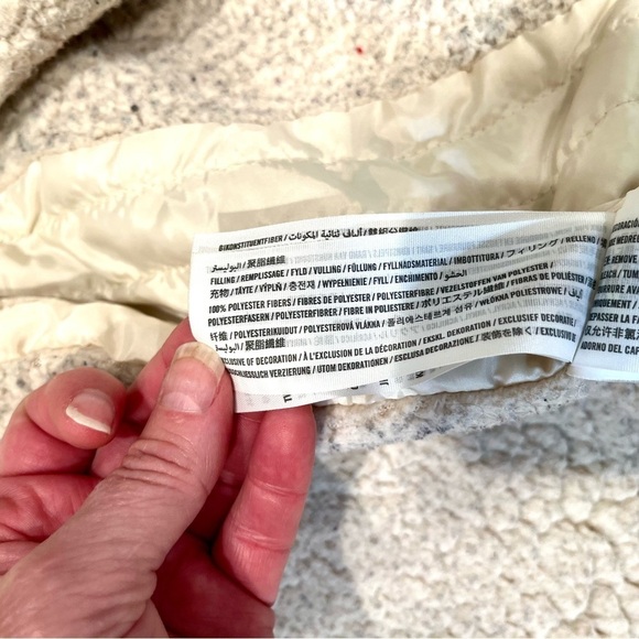 Abercrombie & Fitch Women's Olive Green Sherpa Lined Fur Parka Coat Size Small - Picture 9 of 13